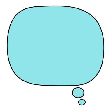 Sohbet baloncuğu el çizimi renk vektörü çizimi