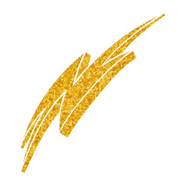 Yapıştırma biçiminde el çizimi gök gürültüsü karalaması