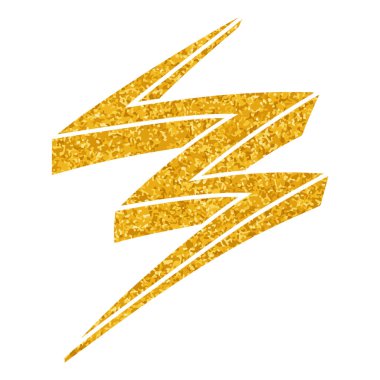 Yapıştırma biçiminde el çizimi gök gürültüsü karalaması