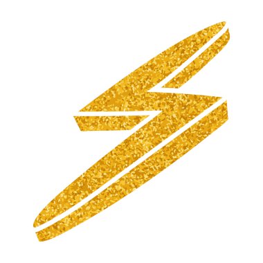 Yapıştırma biçiminde el çizimi gök gürültüsü karalaması