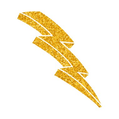 Yapıştırma biçiminde el çizimi gök gürültüsü karalaması