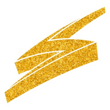 Yapıştırma biçiminde el çizimi gök gürültüsü karalaması