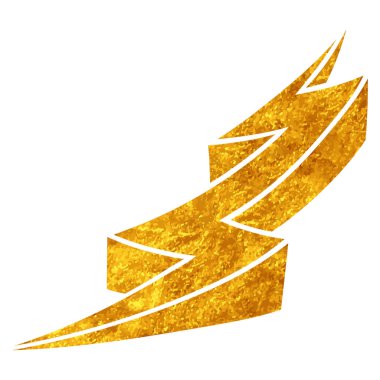 Yapıştırma biçiminde el çizimi gök gürültüsü karalaması