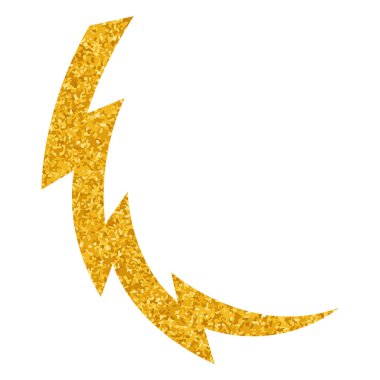 Yapıştırma biçiminde el çizimi gök gürültüsü karalaması