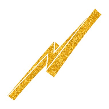 Yapıştırma biçiminde el çizimi gök gürültüsü karalaması