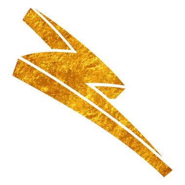 Yapıştırma biçiminde el çizimi gök gürültüsü karalaması