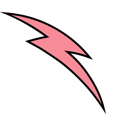 Gök gürültüsü çizilmiş renk vektörü çizimi