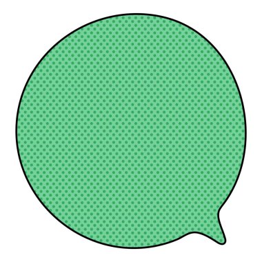 Sohbet baloncuğu yarım ton el çizimi renk vektörü çizimi