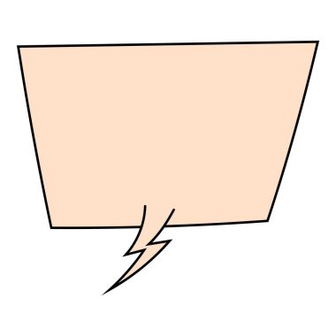 Sohbet baloncuğu el çizimi renk vektörü çizimi