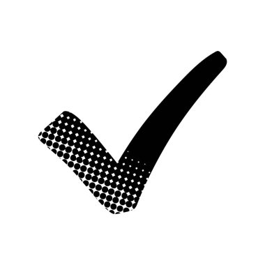 Yarım ton desen biçiminde siyah el çizilmiş simgeyi işaretle