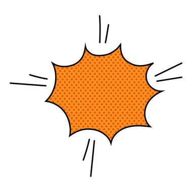 Sohbet baloncuğu yarım ton el çizimi renk vektörü çizimi