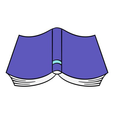 kitap el çizimi renk vektörü çizimi