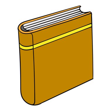 kitap el çizimi renk vektörü çizimi