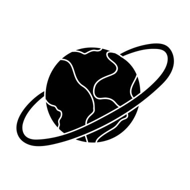 siyah el simgesi çizilmiş küresel iş simgesi