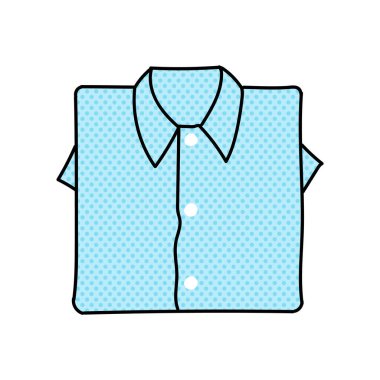 katlanmış tek parça yarım ton el çizimi renk vektörü çizimi