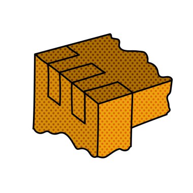 ahşap parmak eklem yarım ton el çizimi renk vektörü çizimi