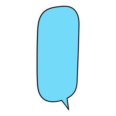 Sohbet baloncuğu el çizimi renk vektörü çizimi