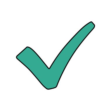 İşaretli el çizilmiş renk vektör çizelgesini kontrol et