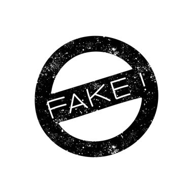 Grunge görünümlü sahte pul siyah el çizimi simgesi