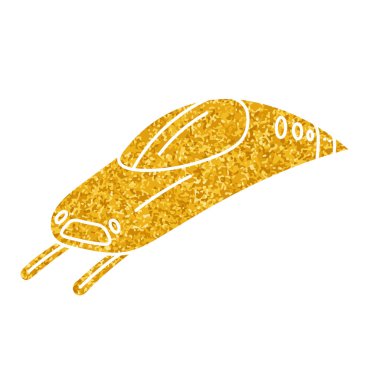 Bullet treni altın rengi çiziyor