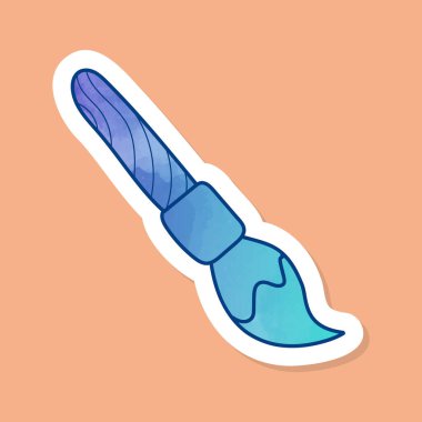 Boyama fırçası renk etiketi