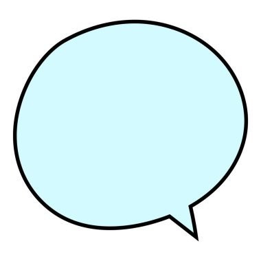 Sohbet baloncuğu el çizimi renk vektörü çizimi