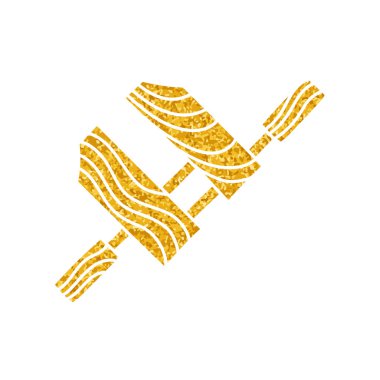 Tahta ahşap klemp altın rengi çizim