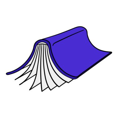 kitap el çizimi renk vektörü çizimi