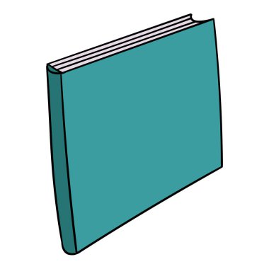 kitap el çizimi renk vektörü çizimi