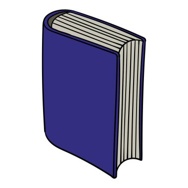 kitap el çizimi renk vektörü çizimi