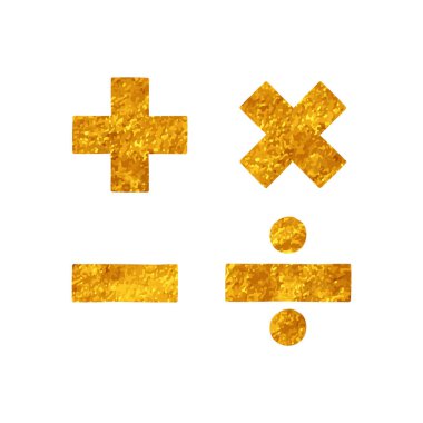 Altın rengi çizen hesap makinesi