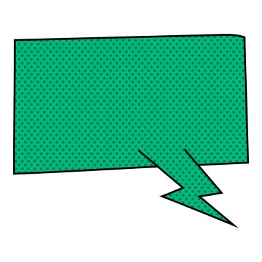 Sohbet baloncuğu yarım ton el çizimi renk vektörü çizimi