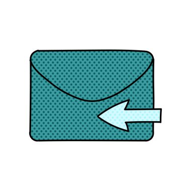 E- posta yarım ton el çizimi renk vektörü çizimine cevap ver