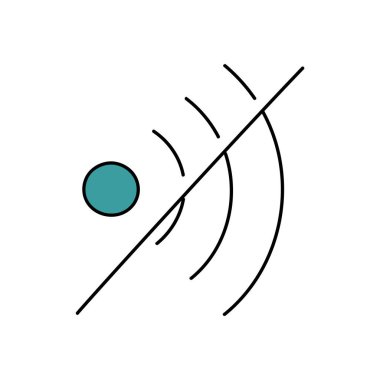 ses pasifleştirilmiş el çizimi renk vektörü çizimi