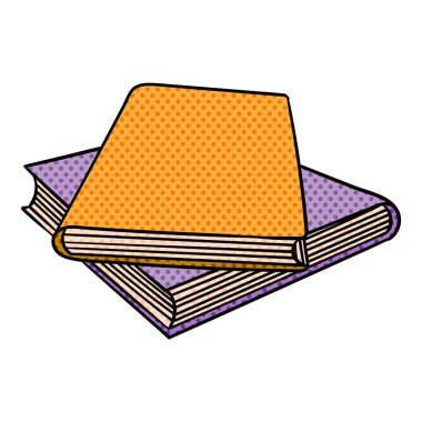 kitap yarım ton el çizimi renk vektör çizimi