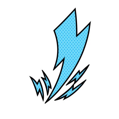 gök gürültüsü yarım ton el çizimi renk vektörü çizimi