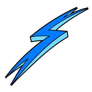 Gök gürültüsü çizilmiş renk vektörü çizimi