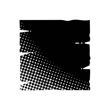 Eski parşömen siyah el çizimi simgesi yarım ton desen biçimi