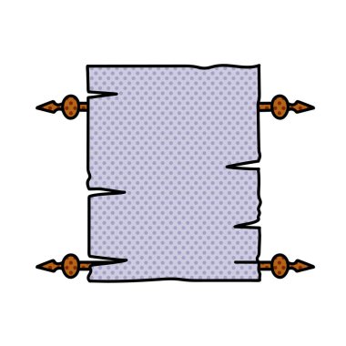 Klasik parşömen yarım ton el çizimi renk vektörü çizimi