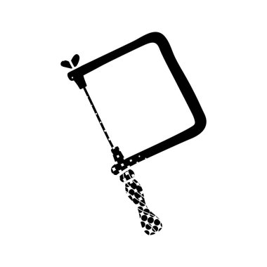 Kuyumcu ayarlanabilir siyah el çizimi simgesi yarım ton biçiminde