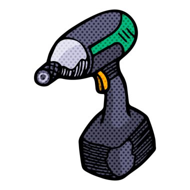 elektrik çarpması sürücü simgesi el çizilmiş yarım ton renk vektör illüstrasyon ahşap çalışma aracı