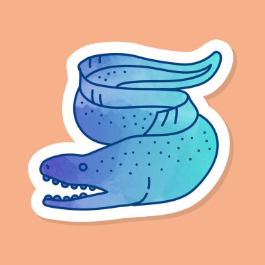 Moray yılan balığı renk etiketi