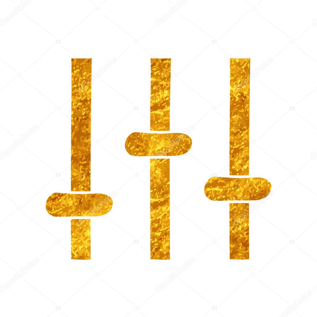 Setting drawing in gold color style
