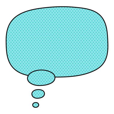 Sohbet baloncuğu yarım ton el çizimi renk vektörü çizimi