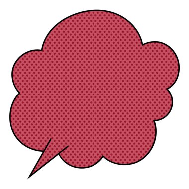 Sohbet baloncuğu yarım ton el çizimi renk vektörü çizimi