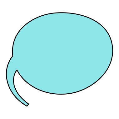 Sohbet baloncuğu el çizimi renk vektörü çizimi