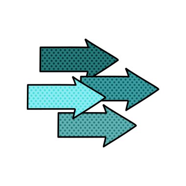 ok yarım ton el çizimi renk vektör çizimi