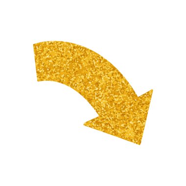 Altın renkli ok çizimi