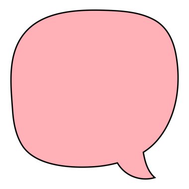 Sohbet baloncuğu el çizimi renk vektörü çizimi