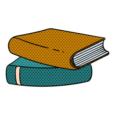 kitap yarım ton el çizimi renk vektör çizimi